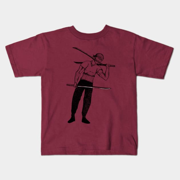 Roronoa Zoro Kids T-Shirt by Just art UY